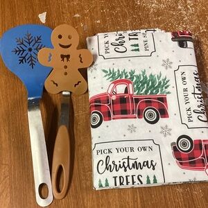 Christmas Spatula and Towel Set